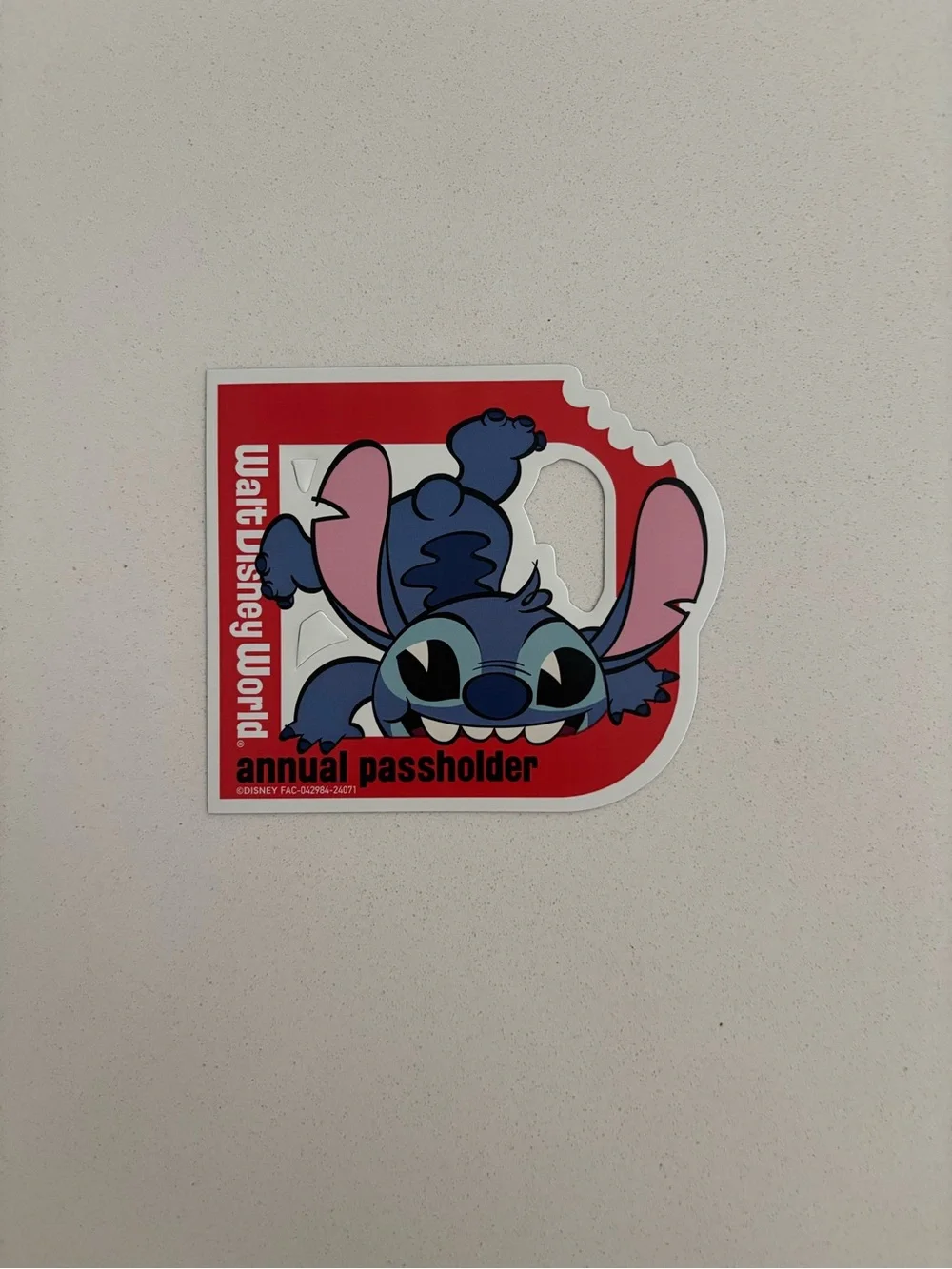 Disney World Stitch Magnet in Red, Blue, Pink